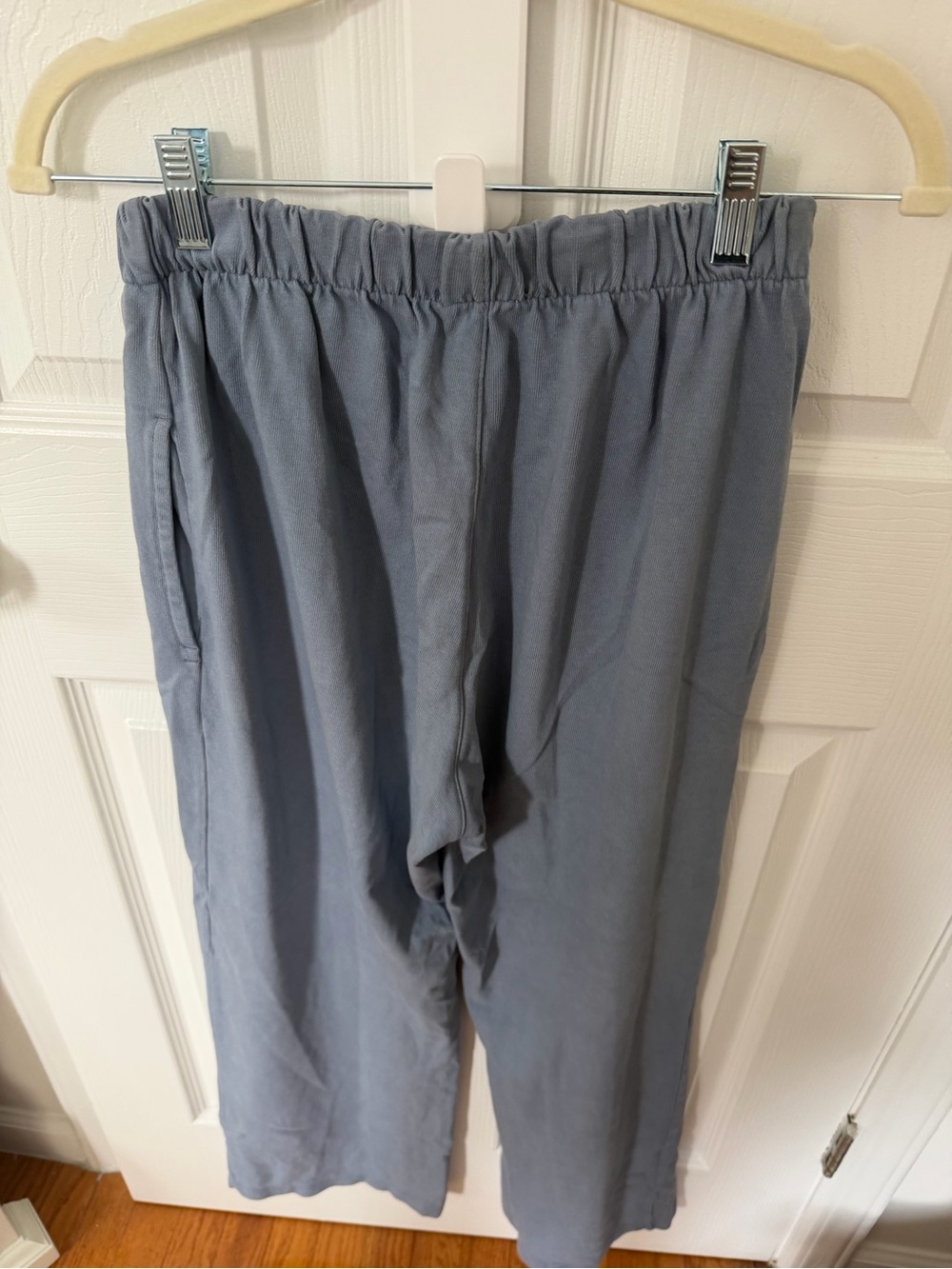 Brandy Melville Slate Blue Elastic Waist Track Pants